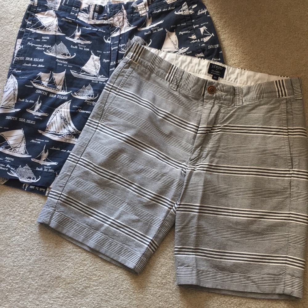 Two pair of J Crew mens shorts